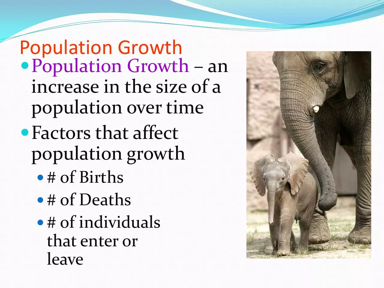 Page 3 of 30, 3 Populations