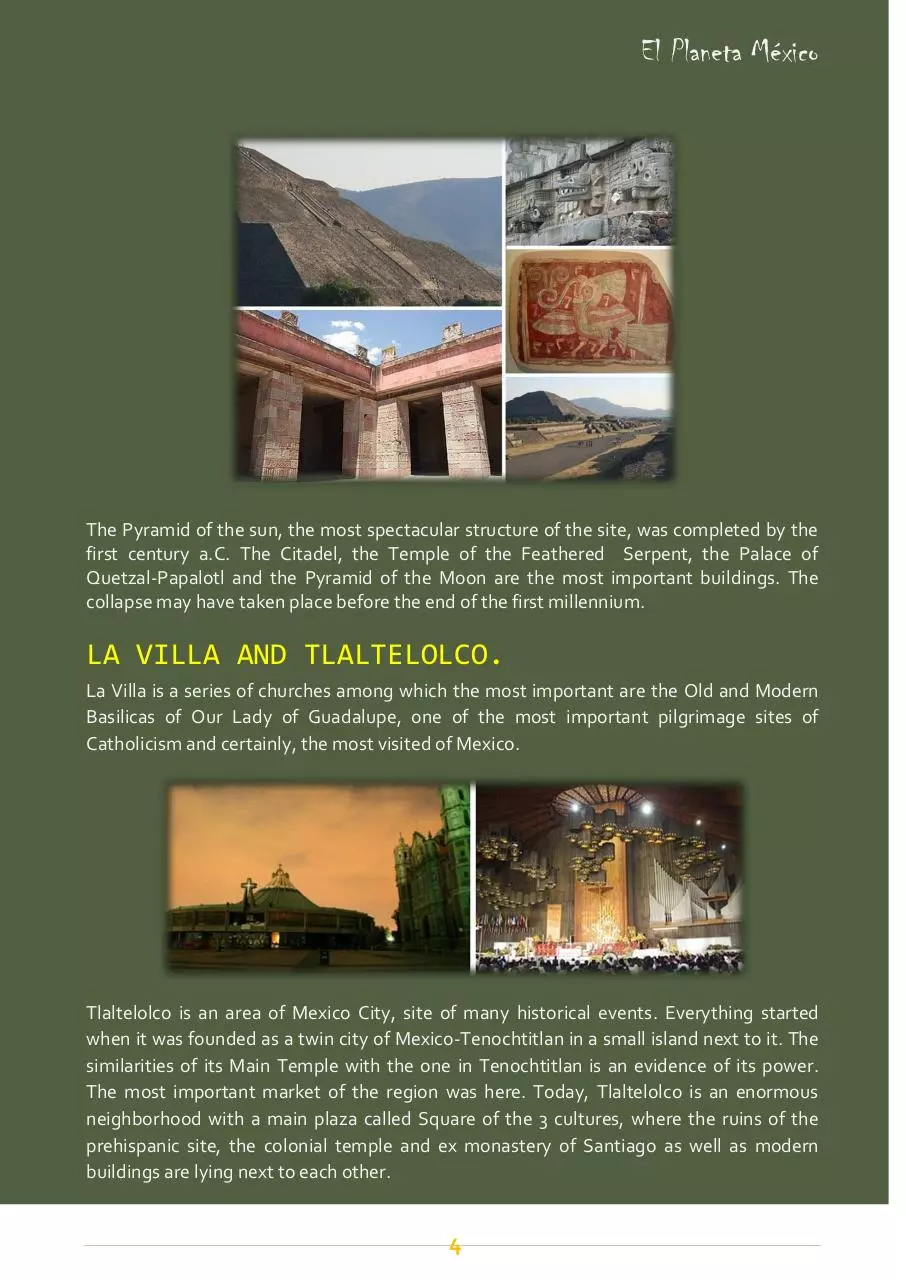 Page 4 of 9, MEXICO CITY TOUR OPTIONS