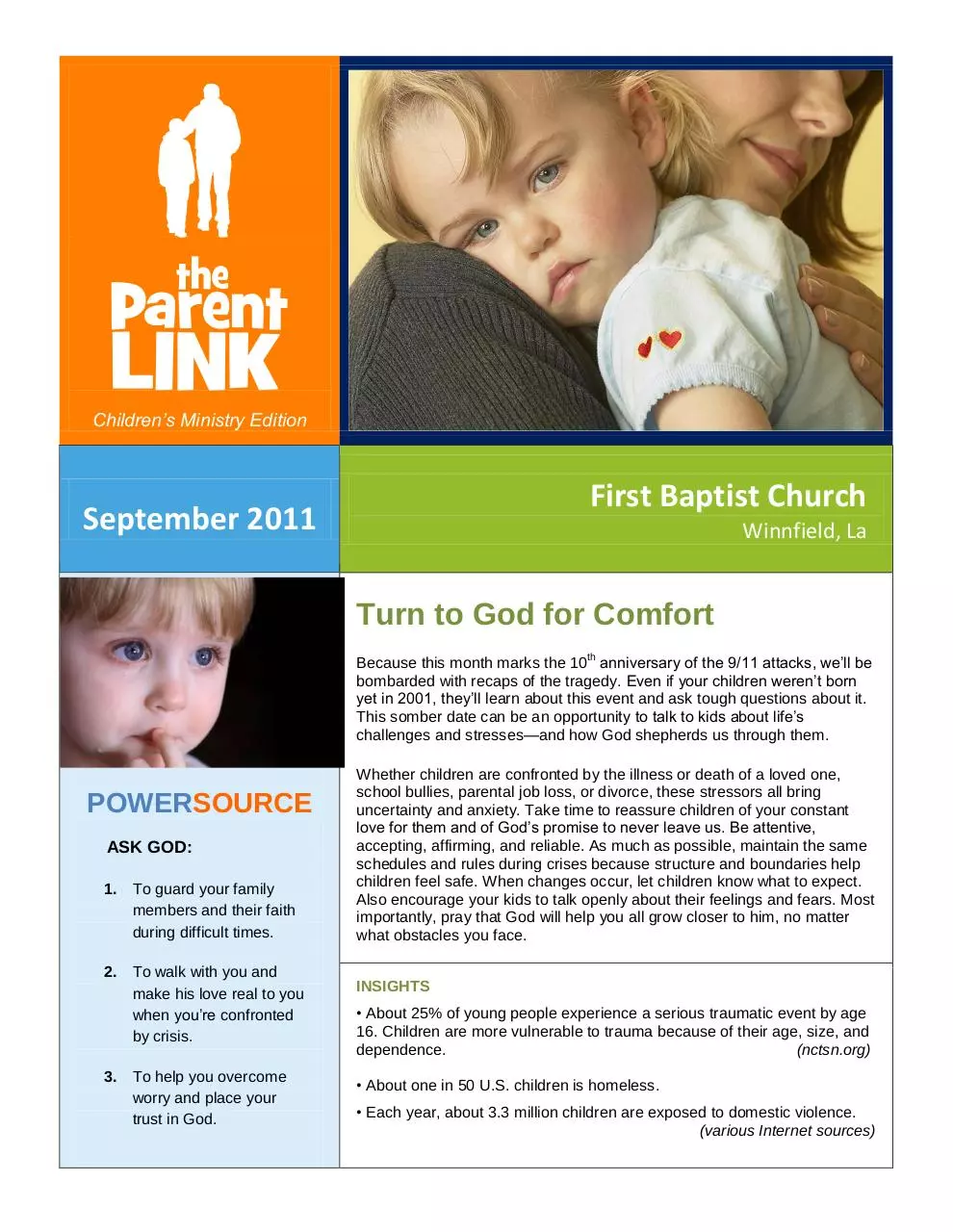 Page 1 of 4, PL sept 2011 children ministry