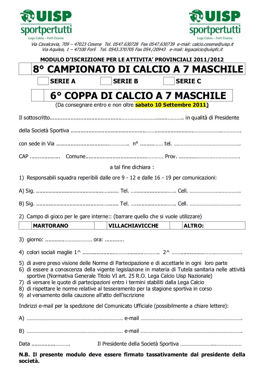 Page 2 of 3, Convocazione riunione C7 e materiale iscrizione