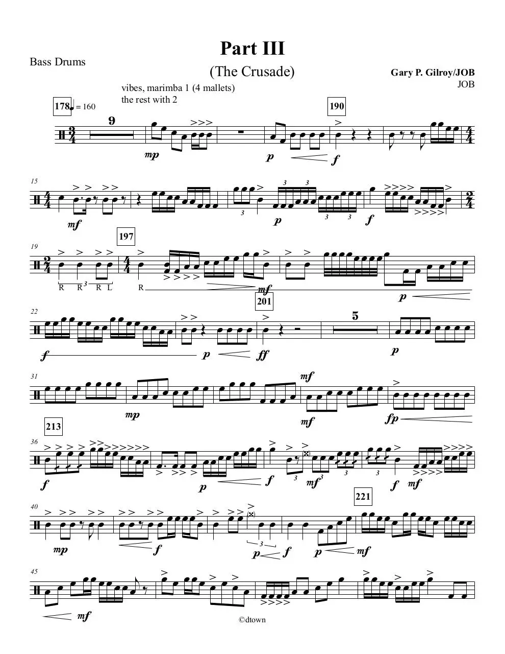 Page 1 of 3, Part 3F Bass Drums
