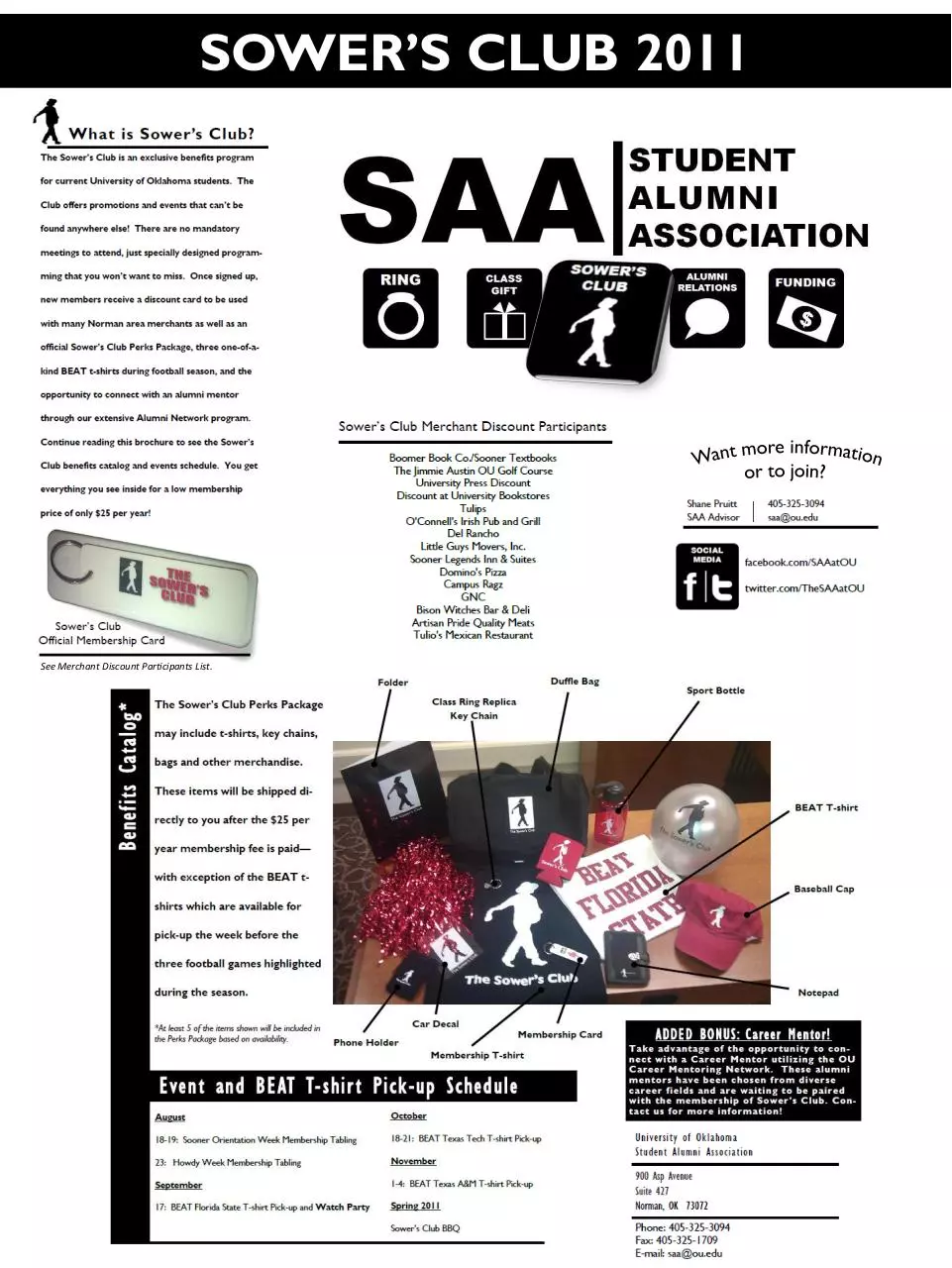 Page 1 of 1, Sowers Club Virtual Brochure