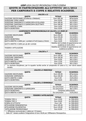 Page 2, Calcio a 5 materiale iscrizione