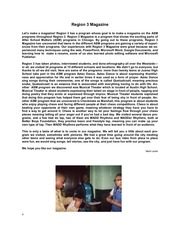 Page 4, region 3 magazine