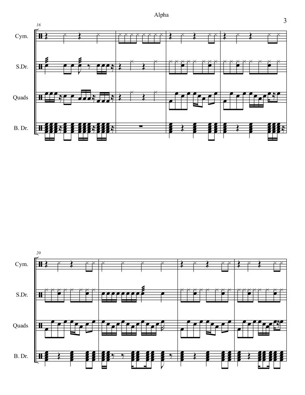 Page 3 of 4, Alpha
