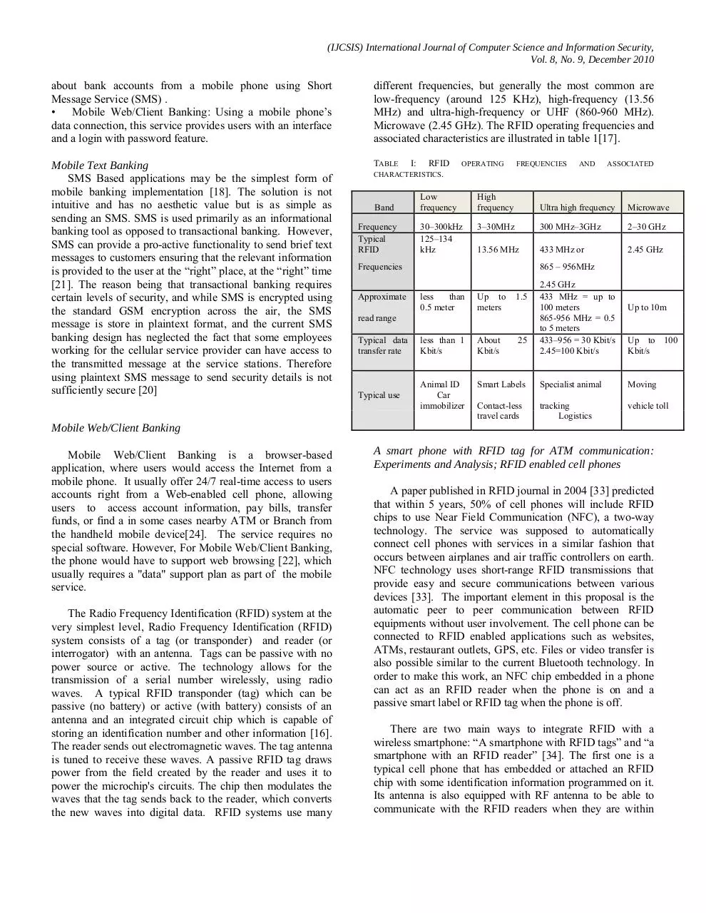 Page 2 of 7, Using RFID to Enhance Mobile Banking Security