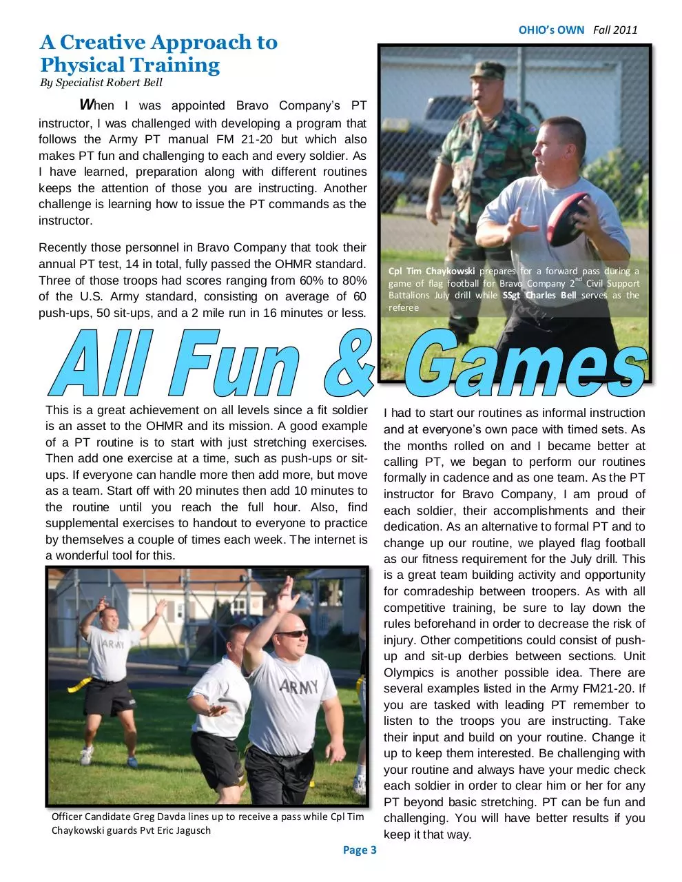 Page 4 of 12, OHIOs OWN Magazine Issue III Fall 2011