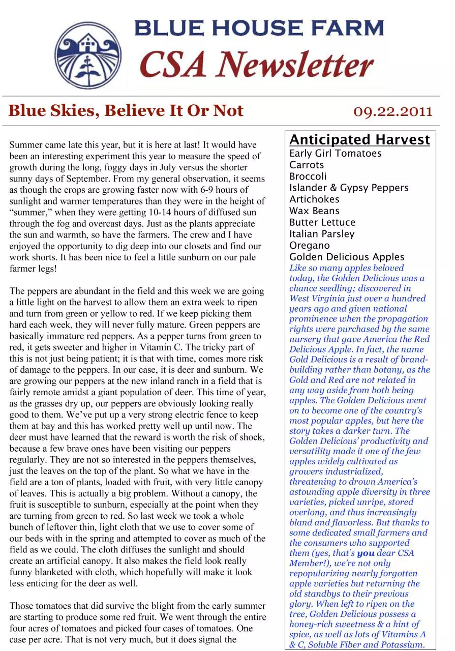 Page 1 of 2, Newsletter 09.22