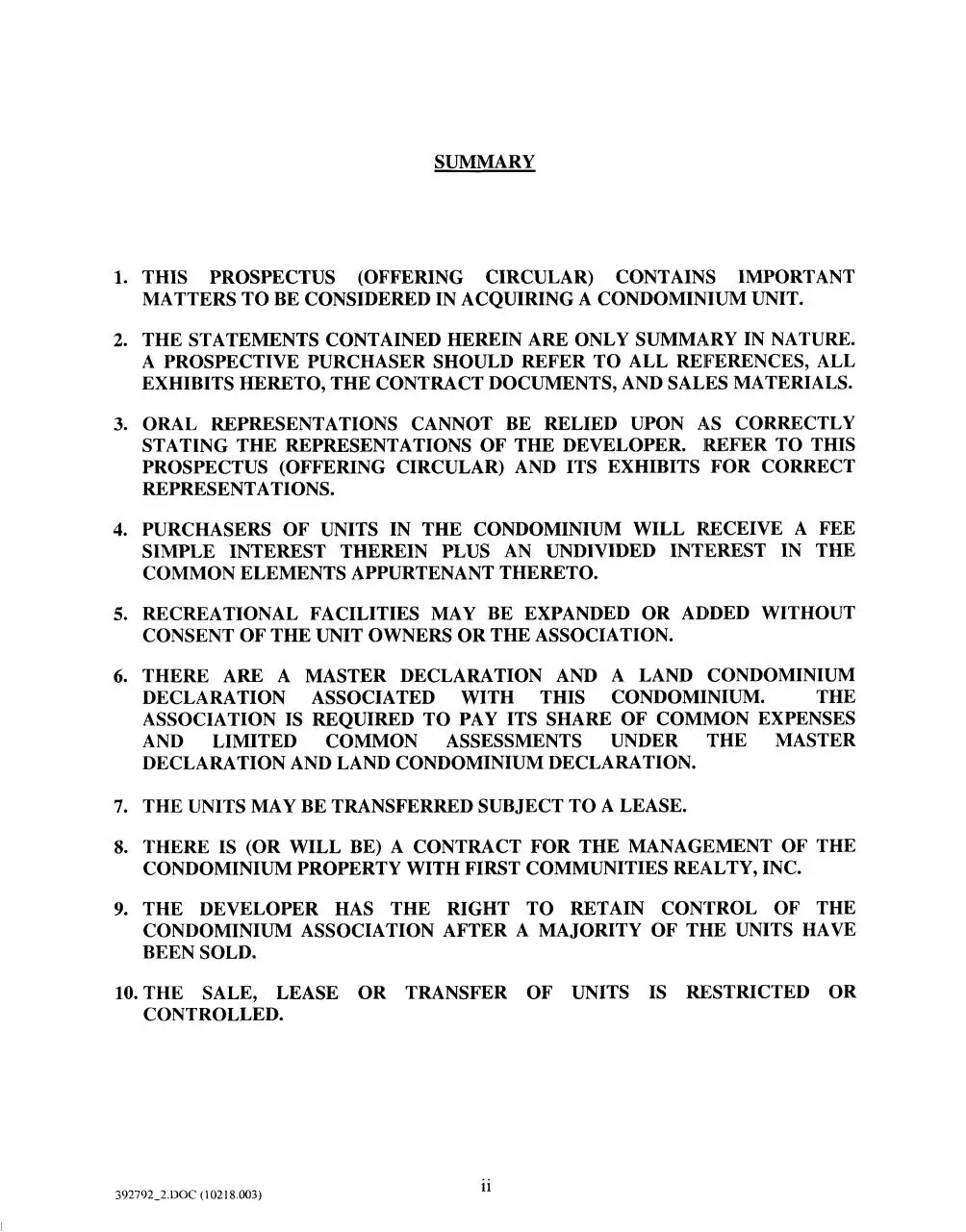 Page 2 of 874, Solaire Condo Docs