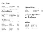 Page 2, beerfestival menu