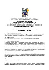 Page 2, Calendario tornei e regolamento Playball 2011 12
