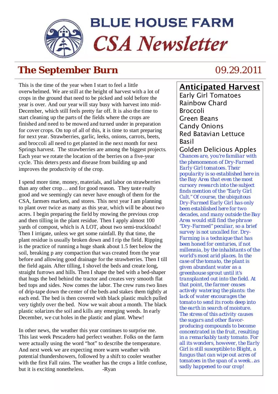Page 1 of 2, 09.29 Newsletter front and back
