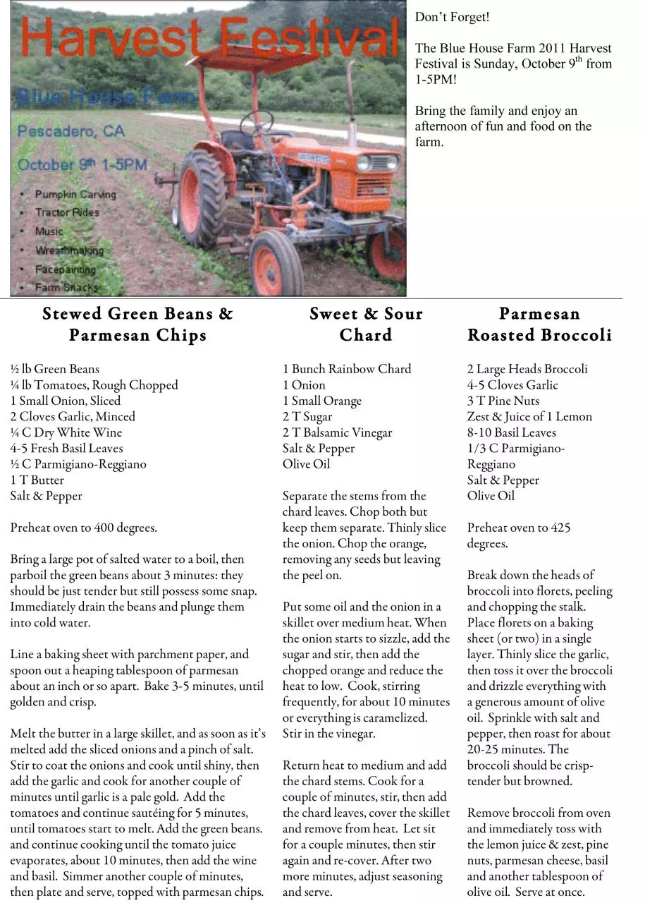 Page 2 of 2, 09.29 Newsletter front and back