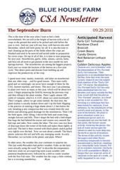 Page 1, 09.29 Newsletter front and back