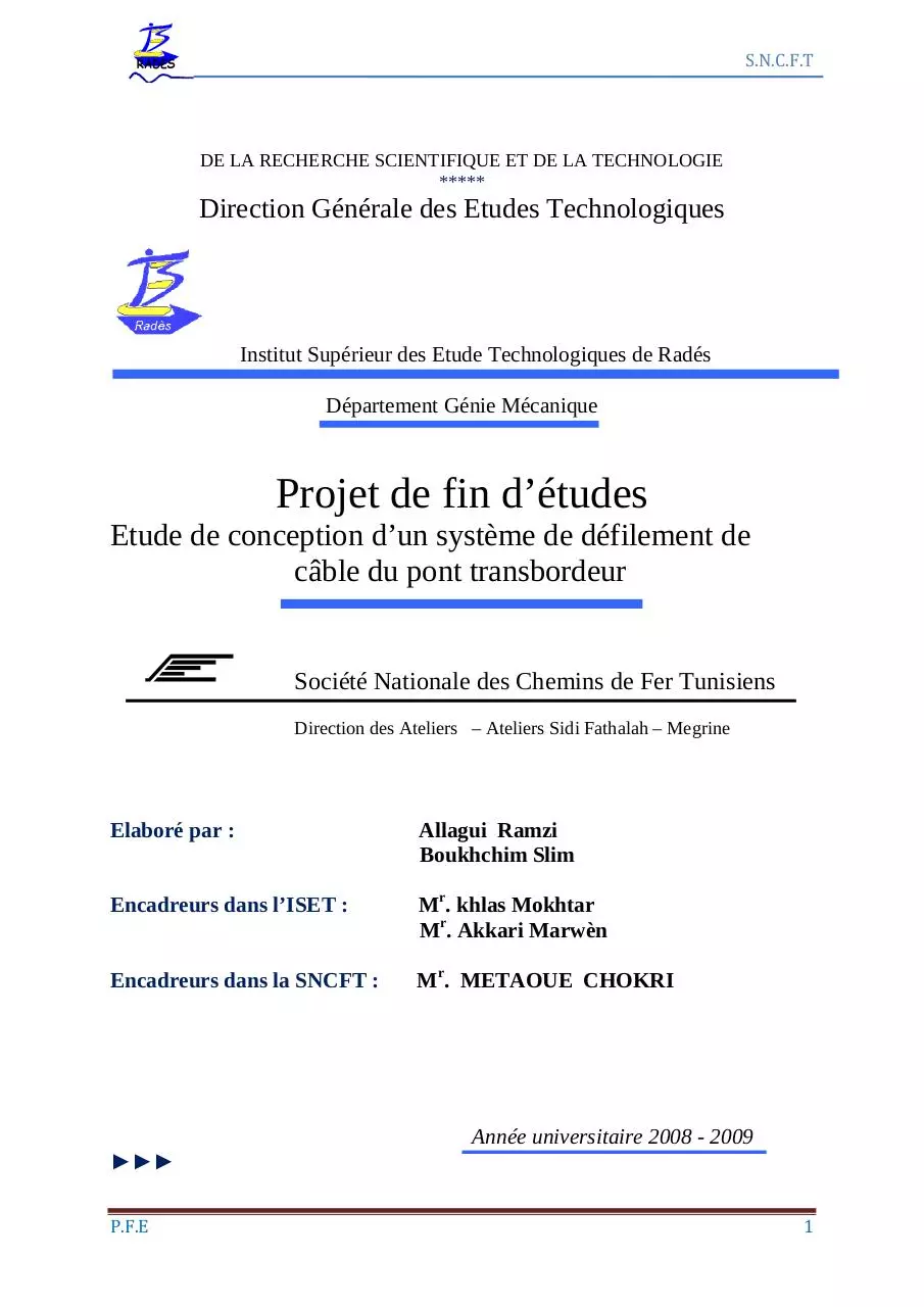 Page 1 of 64, Etude est Conception