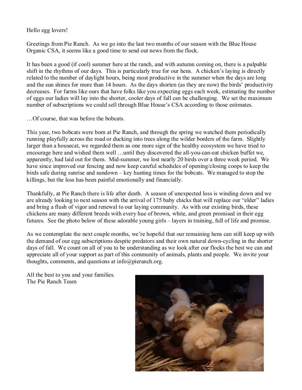Page 1 of 1, October egg share update