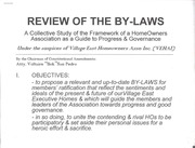 Page 1, review of the VEHAI by laws Binder1
