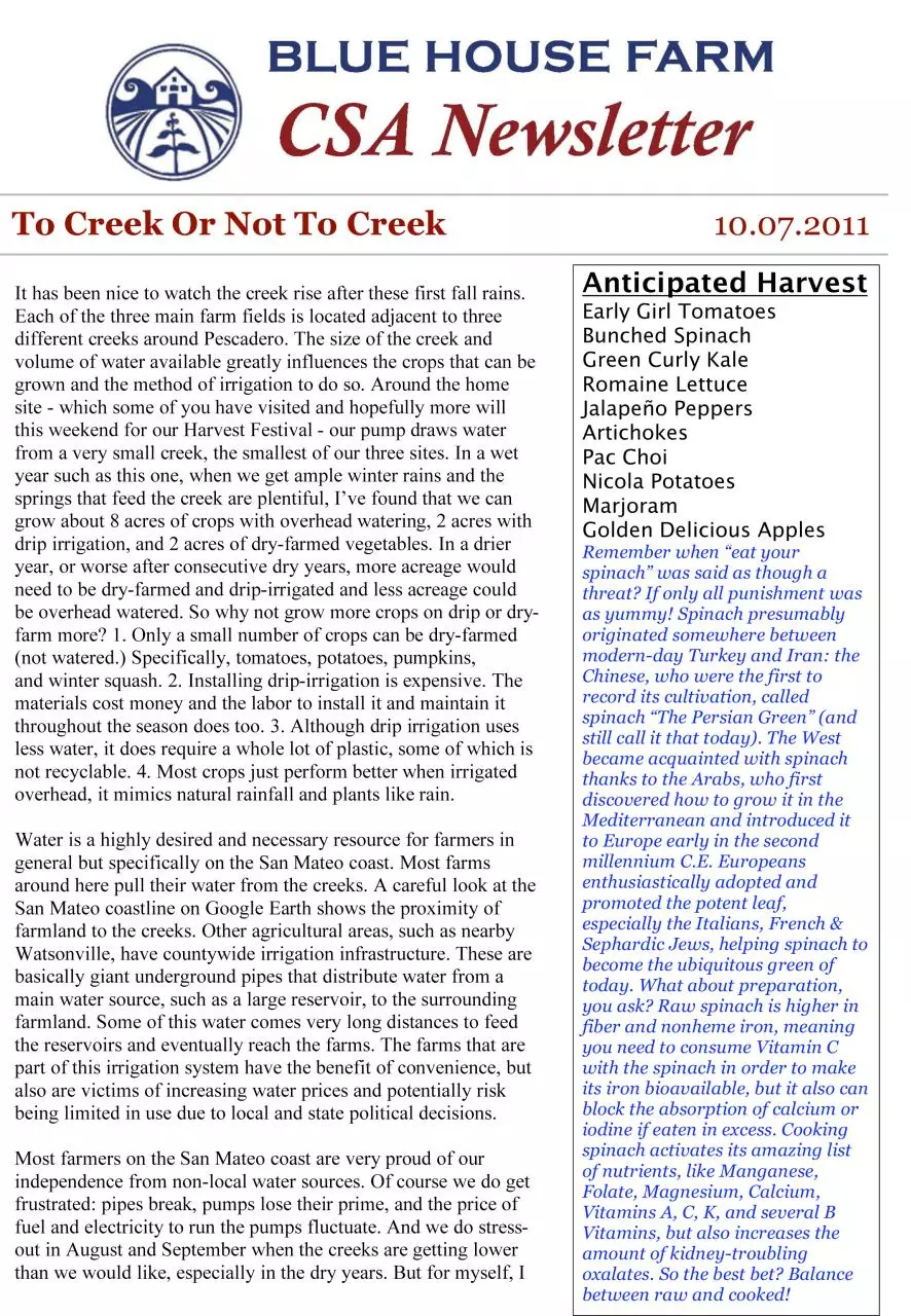 Page 1 of 2, 10.07 Newsletter