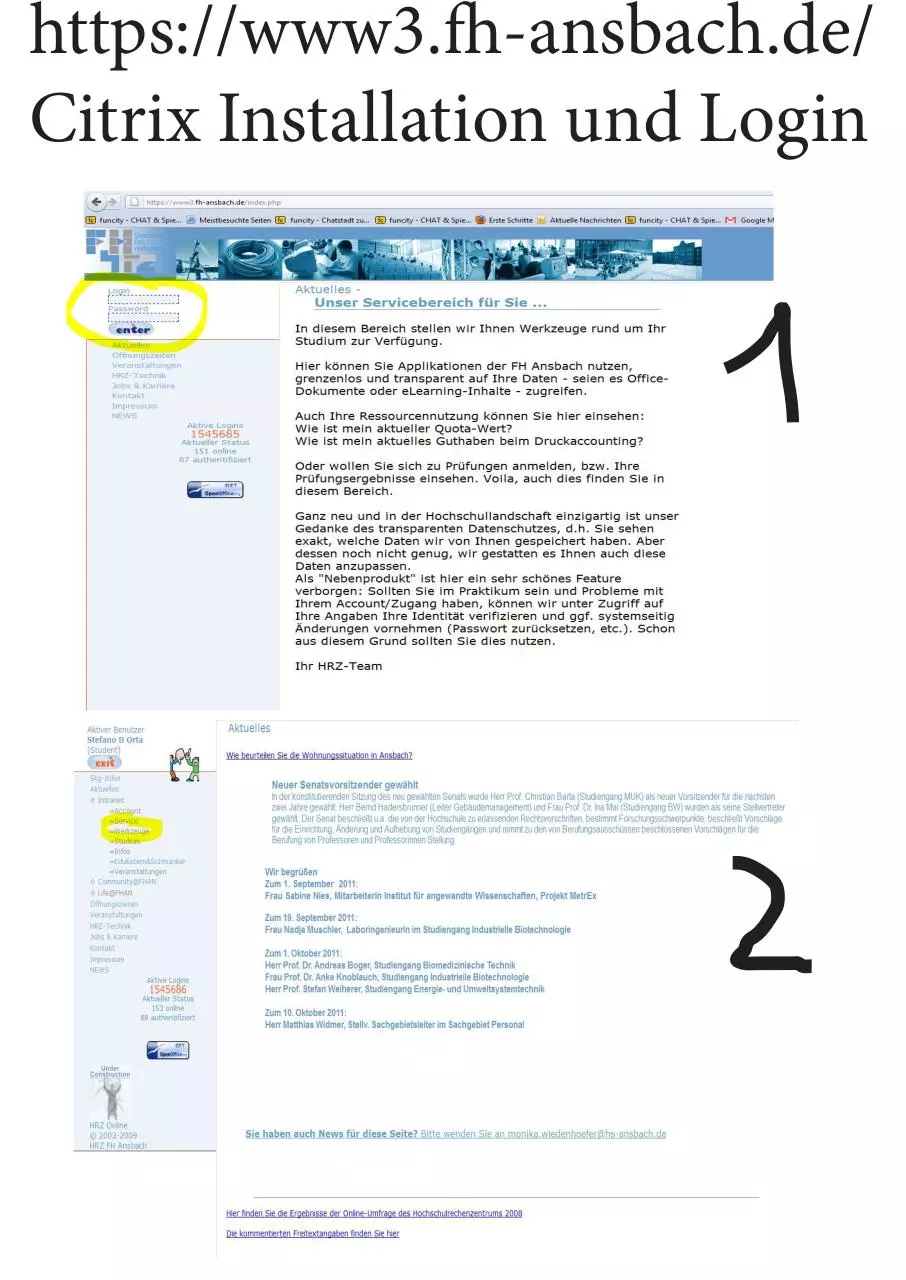 Page 1 of 6, Citrix Login