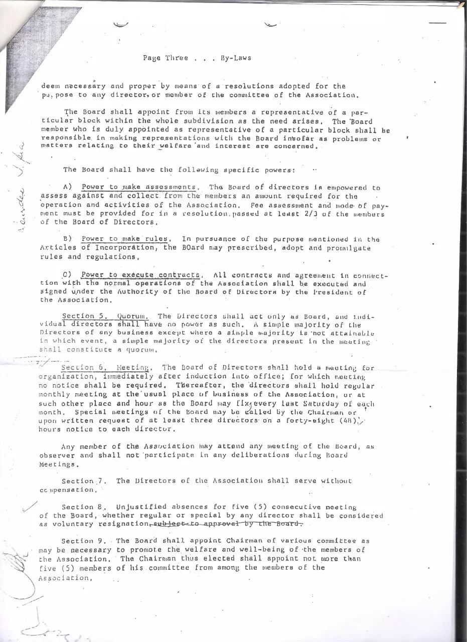 Page 4 of 6, vehai existing by laws pdf