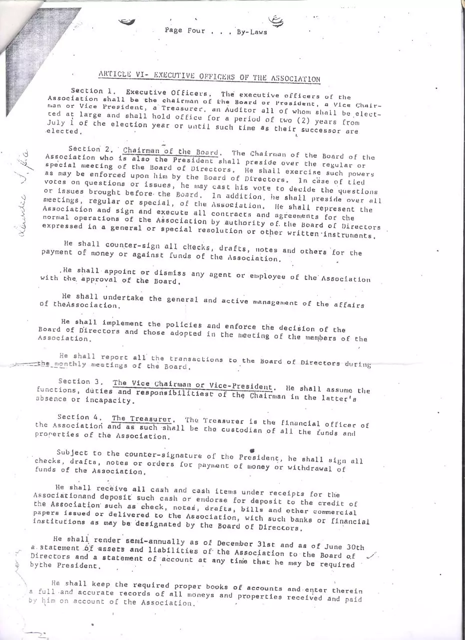 Page 5 of 6, vehai existing by laws pdf
