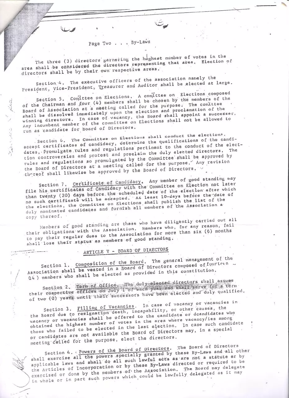 Page 3 of 6, vehai existing by laws pdf