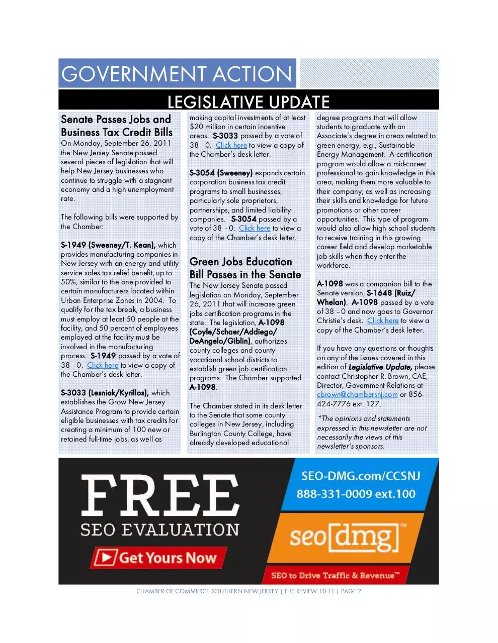 Page 2 of 13, newsletter october2011 part2