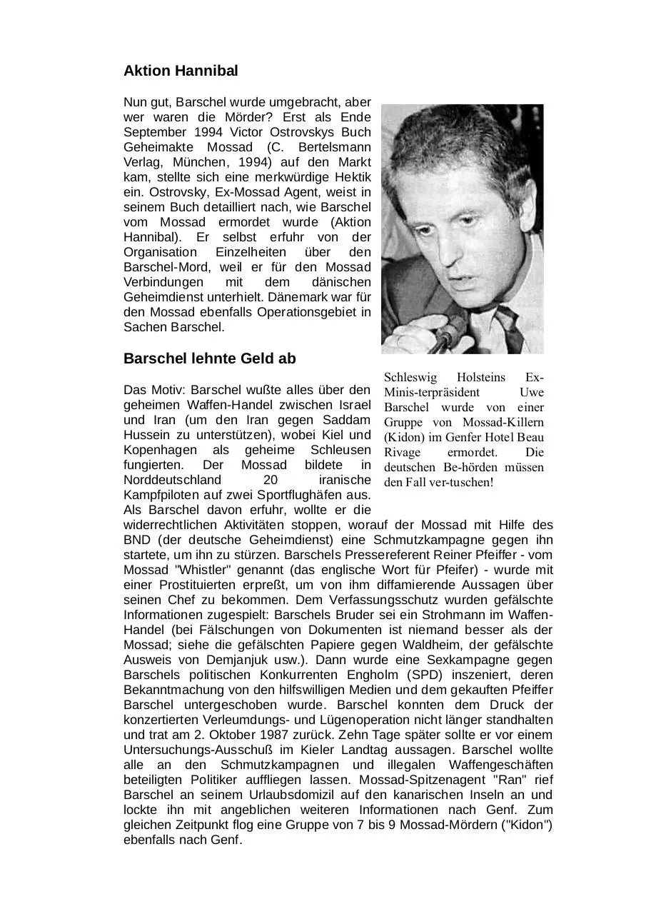 Page 3 of 13, Das Mossad Dossier