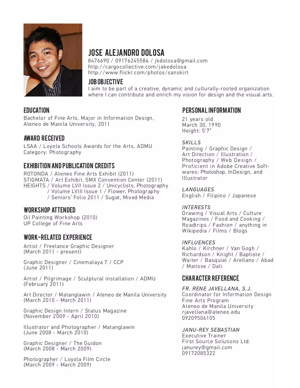 Page 1 of 1, DOLOSA RESUME