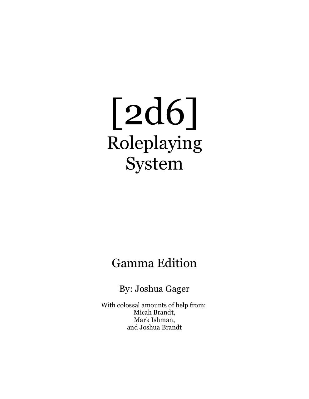 2d6 Core Rules - Gamma.pdf - page 1/34