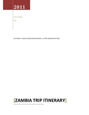 Page 1, Zambia Itinerary