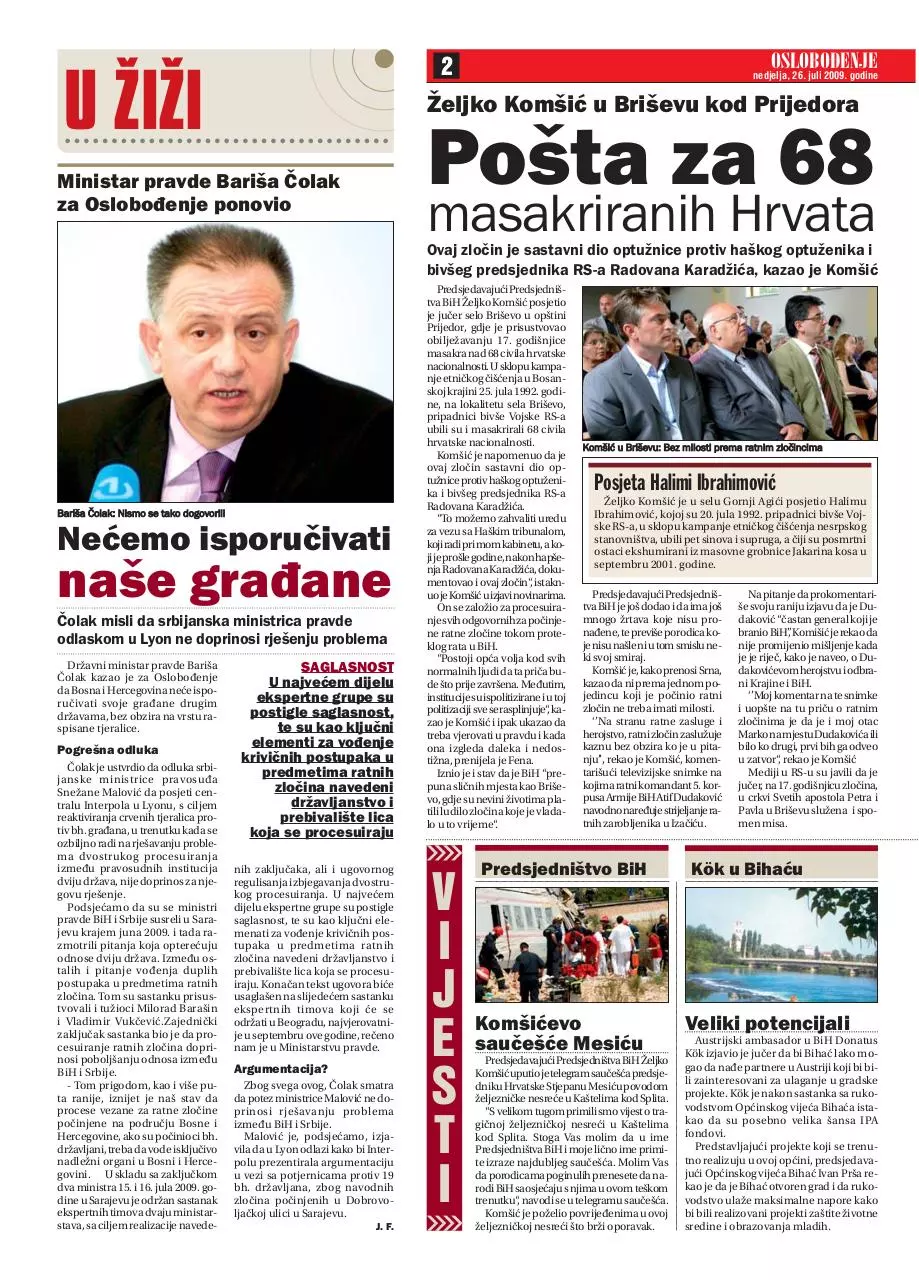 Page 1 of 1, komšić