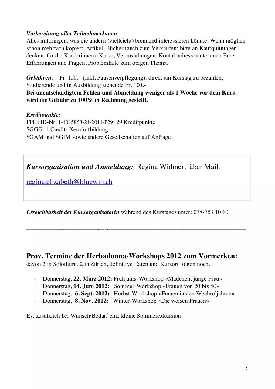 Page 2 of 2, Einladung Kurs IV 11
