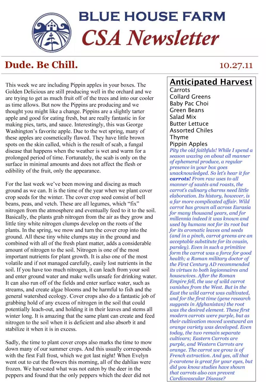 Page 1 of 2, 10.26 Newsletter