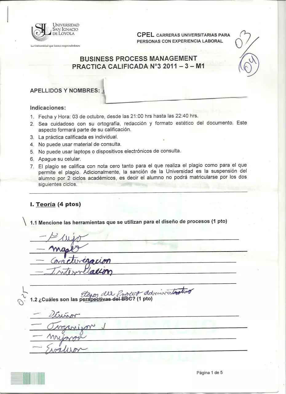 Page 1 of 5, BPM PC 3 2011 3