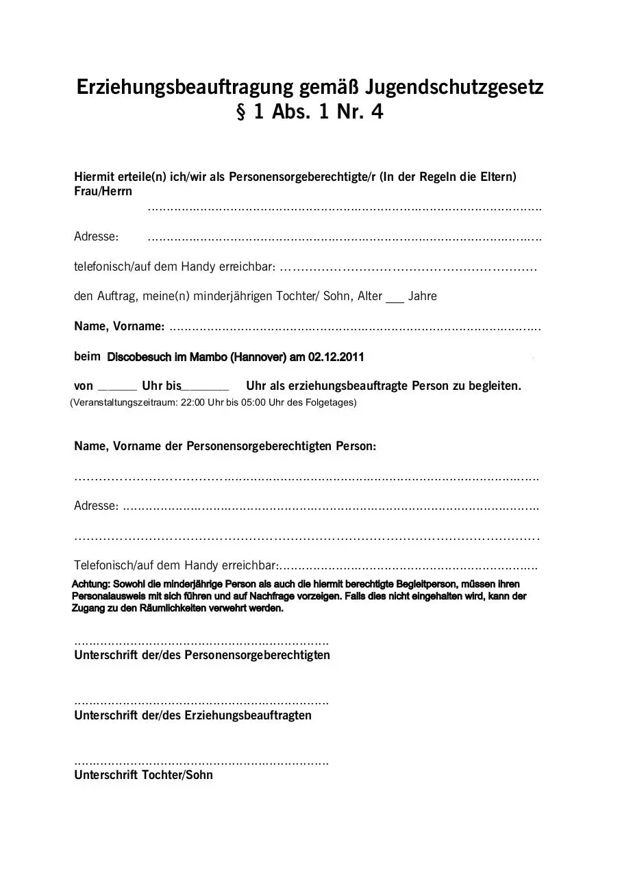 Page 1 of 1, erziehungsbeauftragung