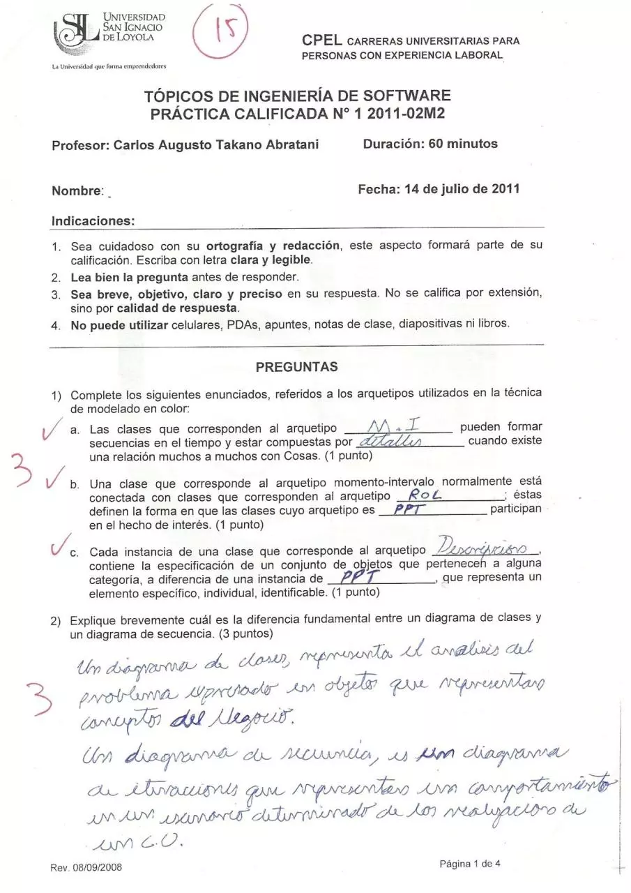 Page 1 of 4, SOFTWARE PC 1 2011 2