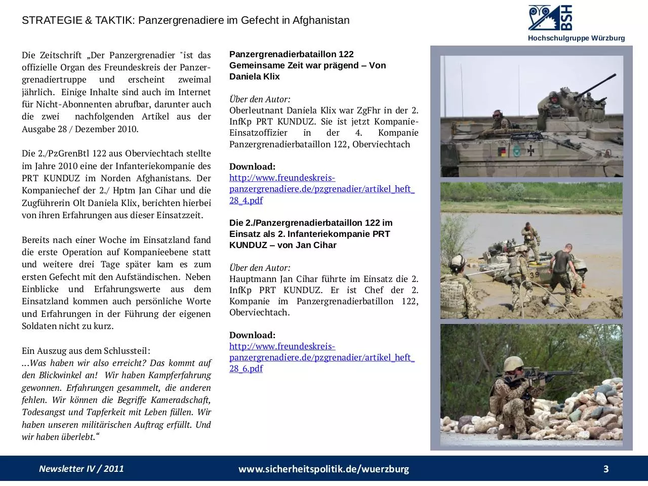 Page 3 of 22, Newsletter 04 2011