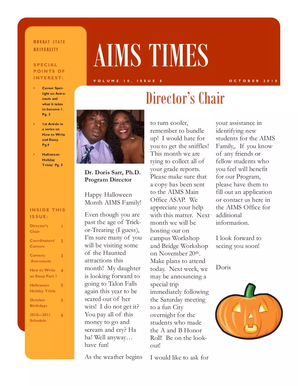 Page 1 of 6, OCTOBER NEWS 2010