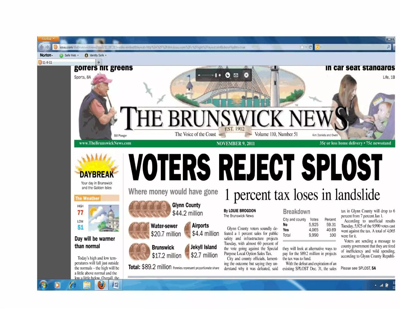 Page 1 of 1, glynn rejects splost