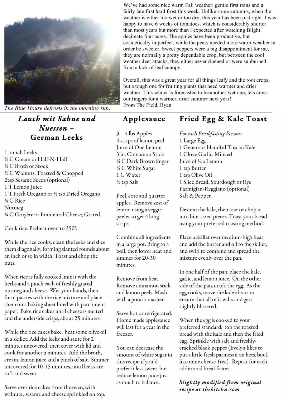 Page 2 of 2, 11.10 Newsletter