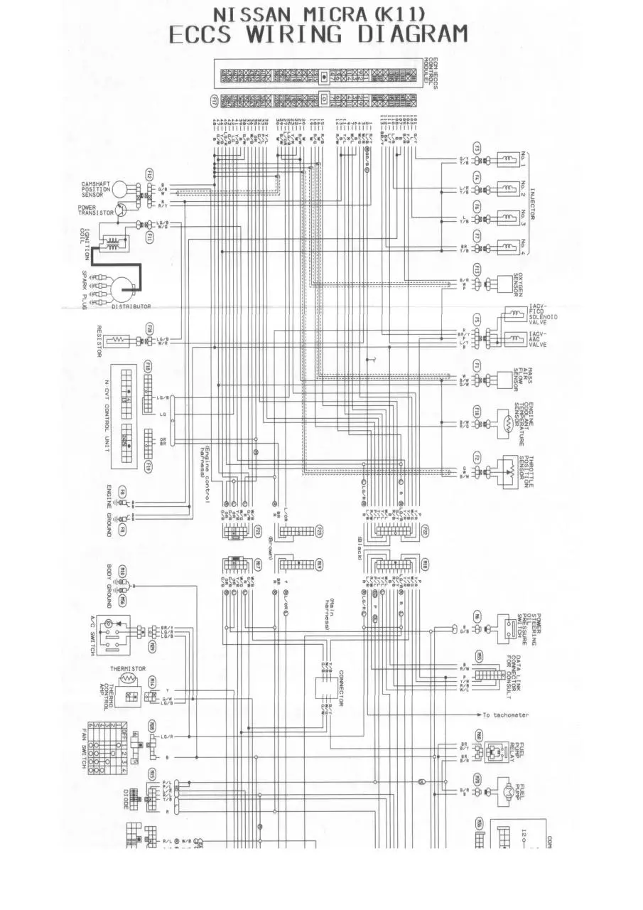 Page 1 of 2, Micra. Schaltplan