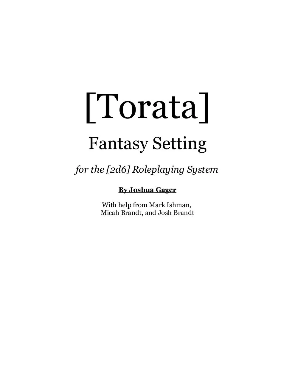 Page 1 of 41, Torata