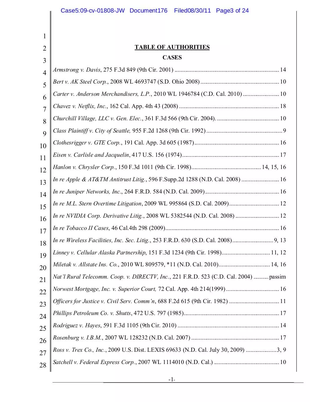 Page 3 of 24, 08312011acer lawsuit