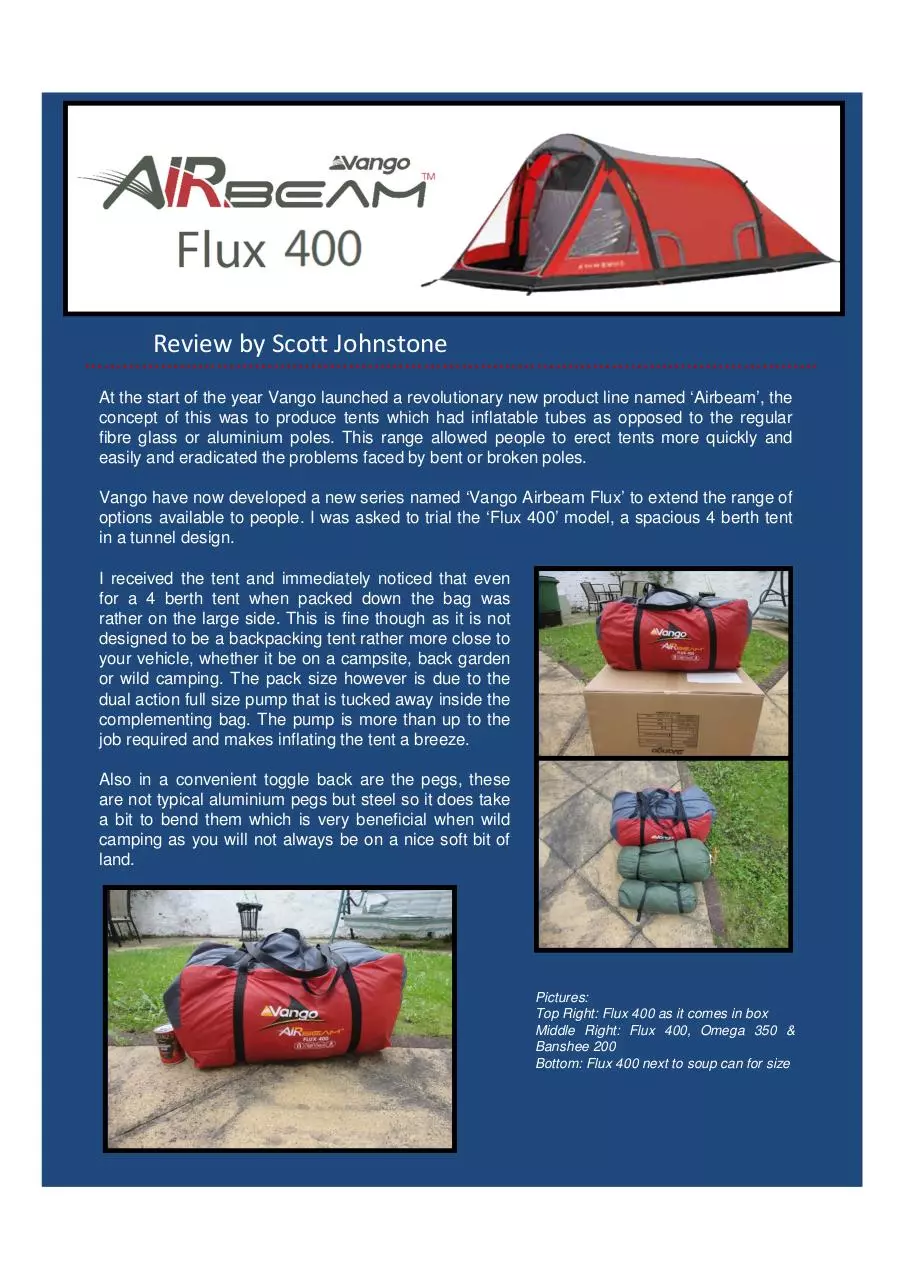 Page 1 of 4, Flux 400 Review