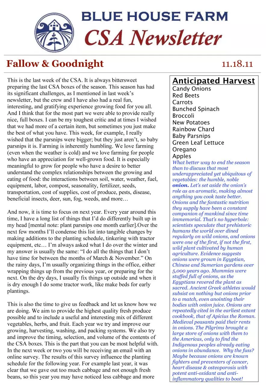 Page 1 of 2, 11.18 Newsletter