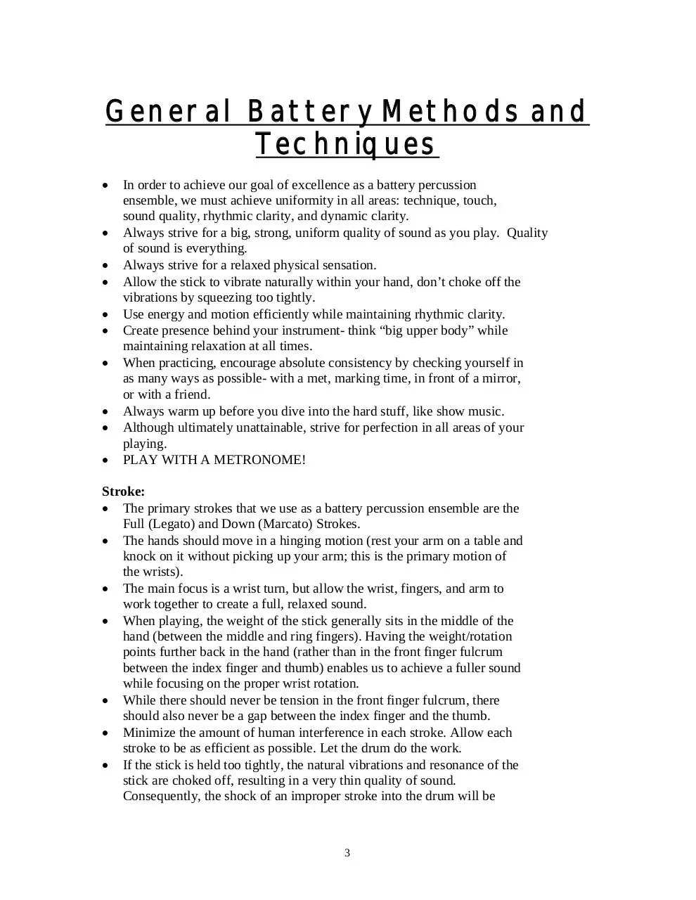 Page 3 of 10, Quad Technique Packet 2012