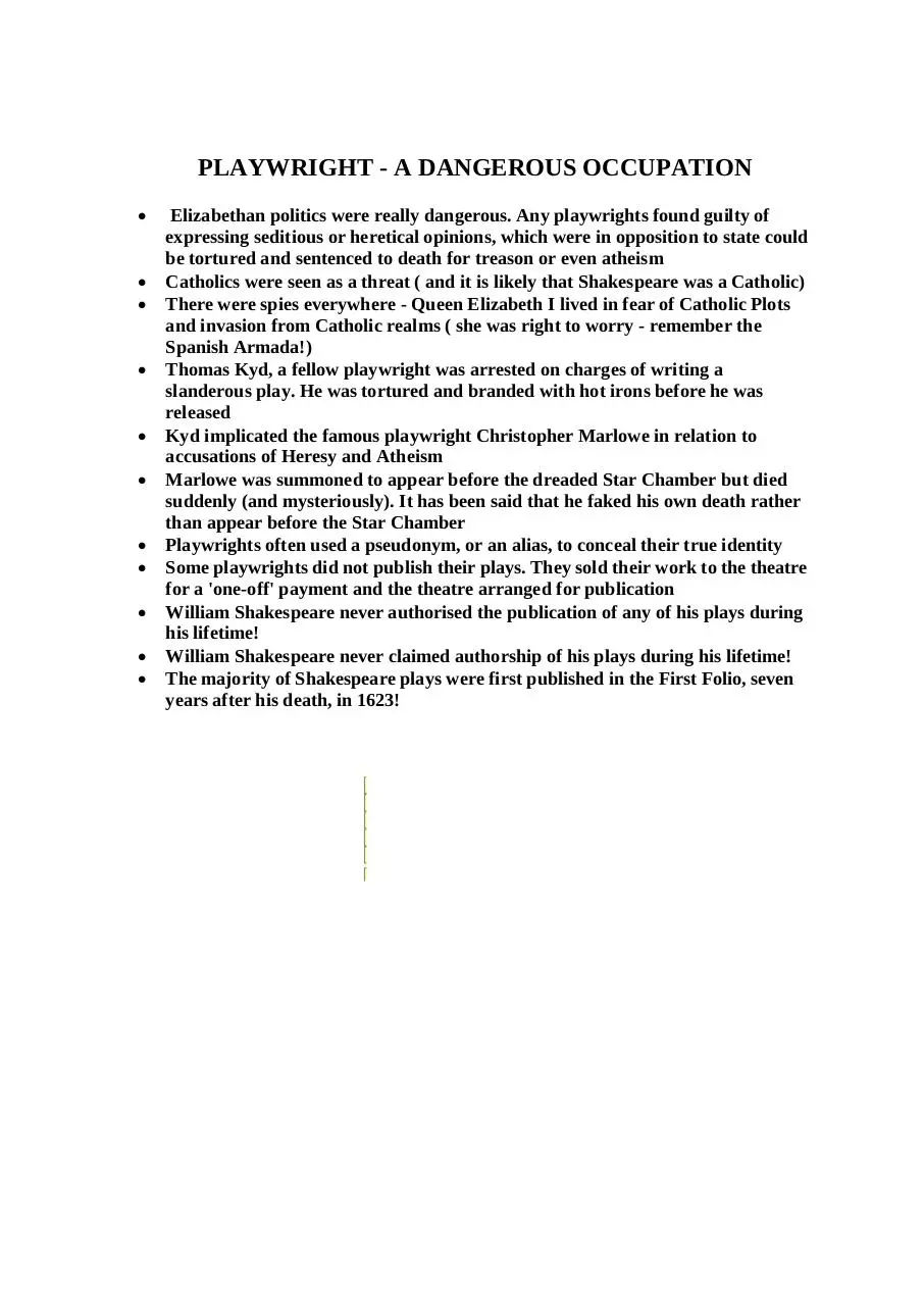 Page 2 of 2, Steffen Klenner and others, WILLIAM SHAKESPEARE His theatre