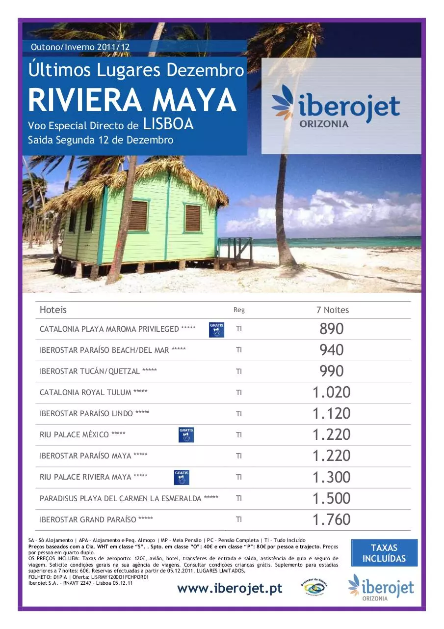 Page 1 of 1, riviera maya
