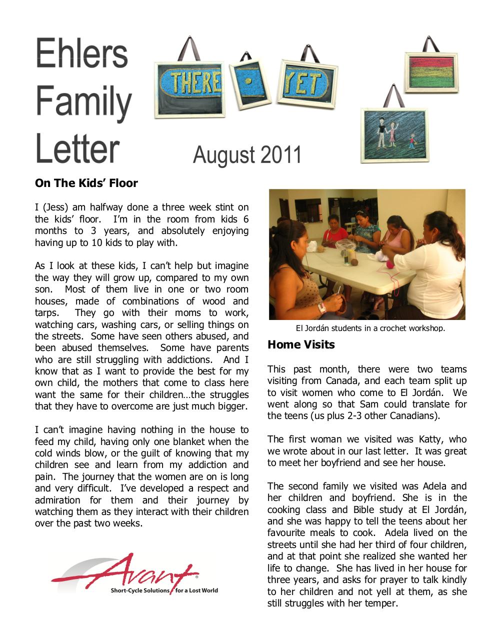 Document preview Ehlers Family Letter Aug 2011.pdf - page 1/2